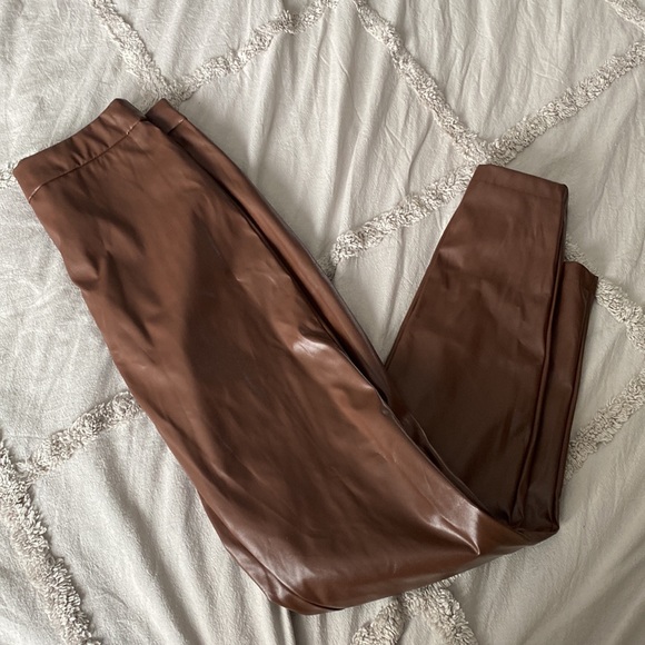 SHEIN Vegan Leather Pants - Picture 3 of 7
